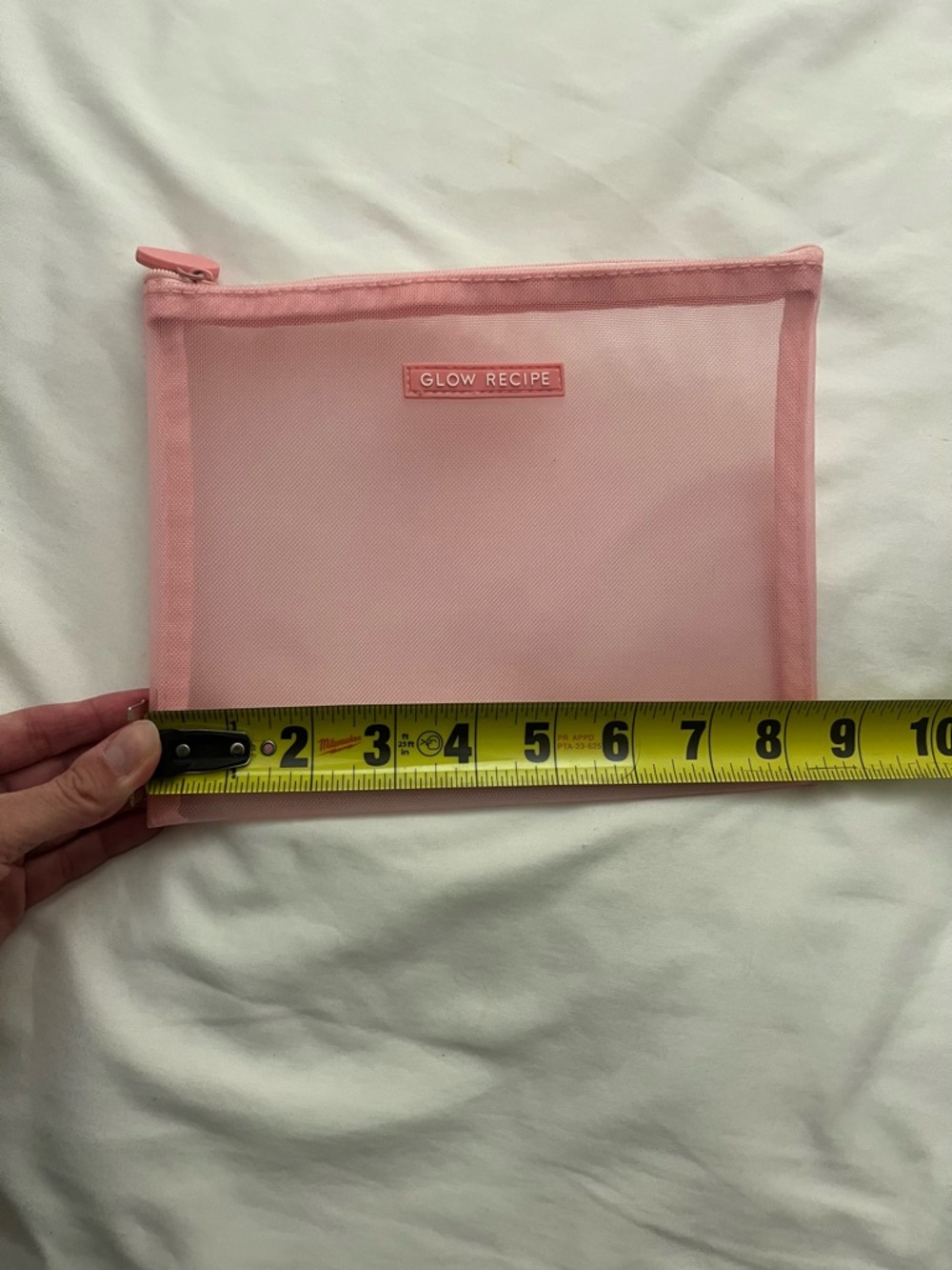 Glow Recipe Blush Pink Mesh Makeup Pouch - Picture 6 of 7